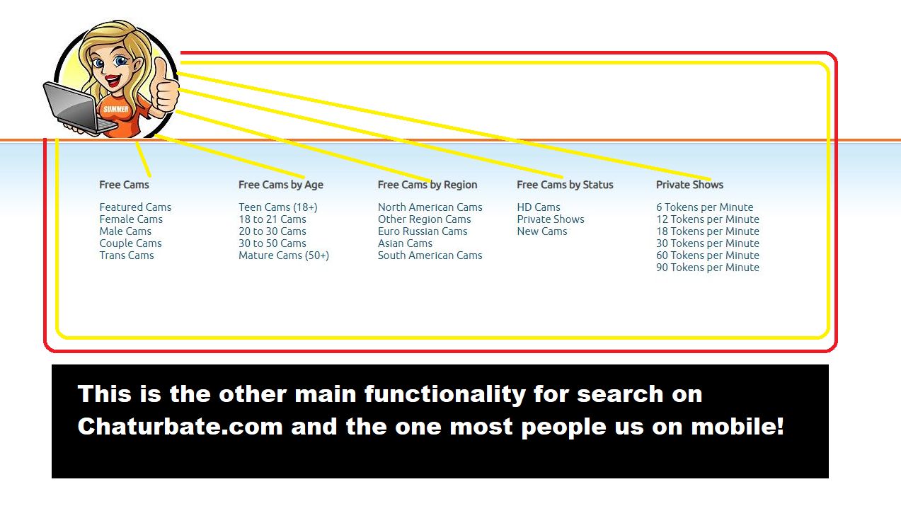 chaturbate mobile search